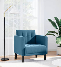 Sessel mit Armlehnen Blau 53 cm Samt