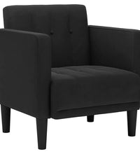 Sessel mit Armlehnen Schwarz 53 cm Samt