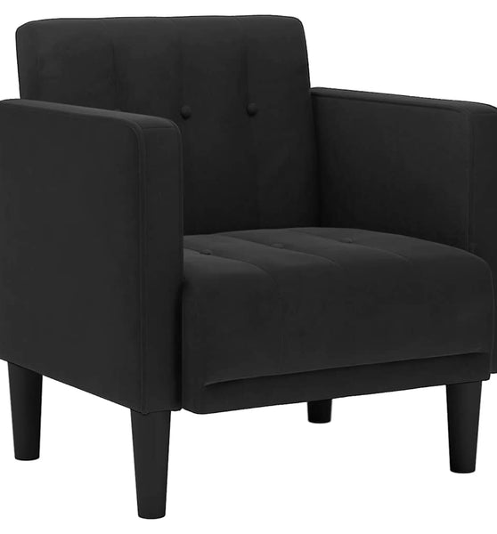 Sessel mit Armlehnen Schwarz 53 cm Samt