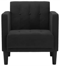Sessel mit Armlehnen Schwarz 53 cm Samt