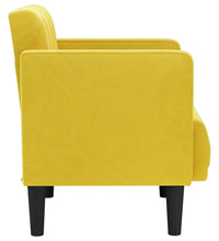 Sessel mit Armlehnen Gelb 53 cm Samt