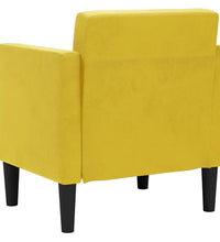 Sessel mit Armlehnen Gelb 53 cm Samt