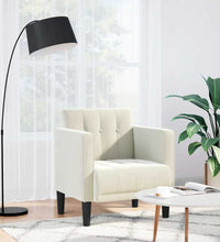 Sessel mit Armlehnen Creme 53 cm Samt