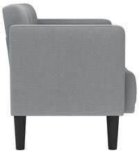 Zweisitzer-Sofa Hellgrau 111 cm Stoff