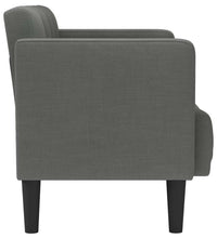 Zweisitzer-Sofa Dunkelgrau 111 cm Stoff