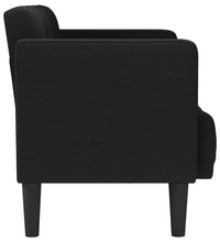 Zweisitzer-Sofa Schwarz 111 cm Stoff