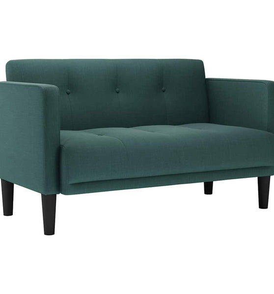 Zweisitzer-Sofa Dunkelgrün 111 cm Stoff