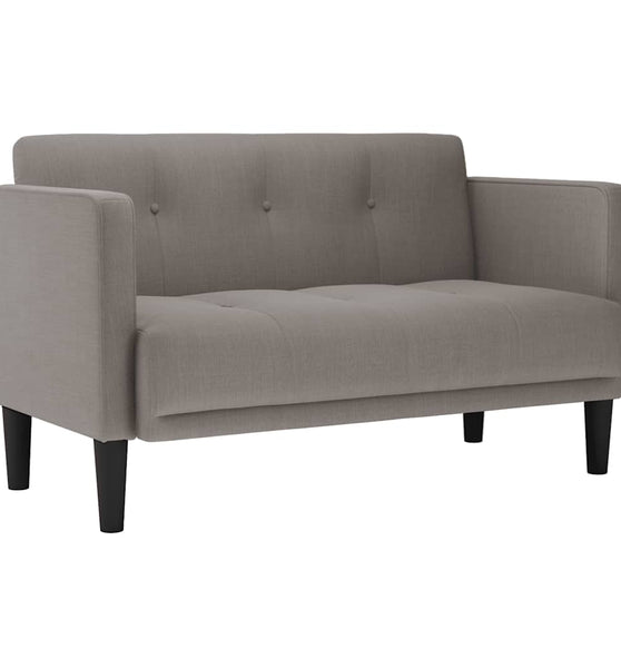 Zweisitzer-Sofa Taupe 111 cm Stoff