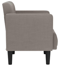 Zweisitzer-Sofa Taupe 111 cm Stoff