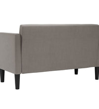 Zweisitzer-Sofa Taupe 111 cm Stoff