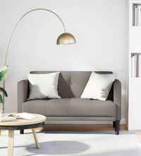 Zweisitzer-Sofa Taupe 111 cm Stoff