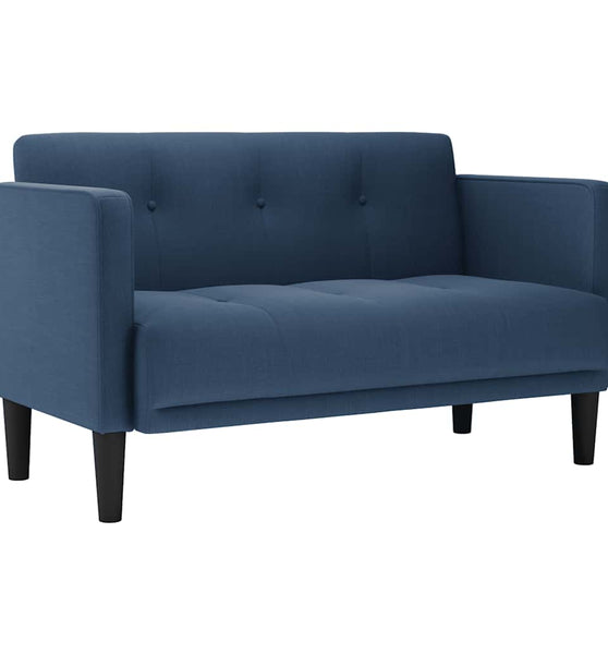 Zweisitzer-Sofa Blau 111 cm Stoff