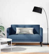 Zweisitzer-Sofa Blau 111 cm Stoff