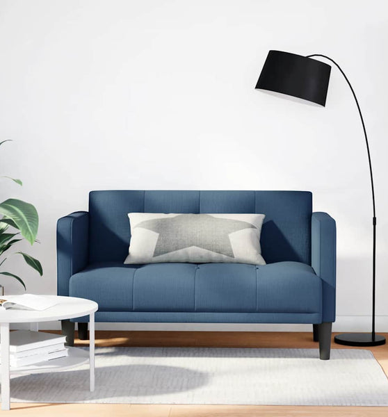 Zweisitzer-Sofa Blau 111 cm Stoff