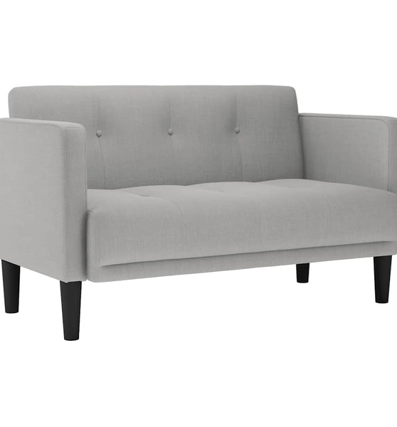 Zweisitzer-Sofa Wolkengrau 111 cm Stoff