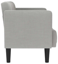 Zweisitzer-Sofa Wolkengrau 111 cm Stoff