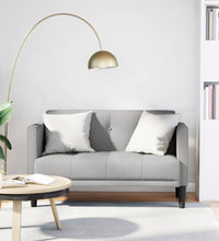 Zweisitzer-Sofa Wolkengrau 111 cm Stoff