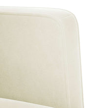 Zweisitzer-Sofa Creme 111 cm Samt
