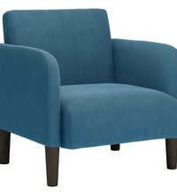 Sessel mit Armlehnen Blau 54 cm Samt