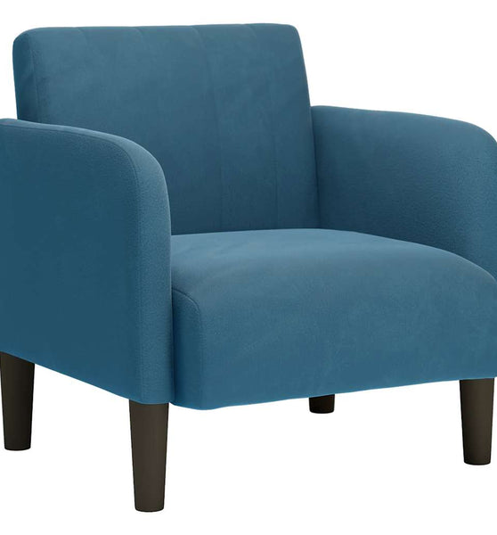 Sessel mit Armlehnen Blau 54 cm Samt