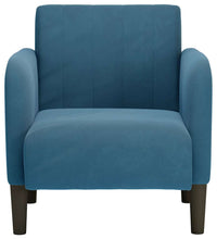 Sessel mit Armlehnen Blau 54 cm Samt