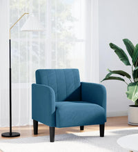 Sessel mit Armlehnen Blau 54 cm Samt
