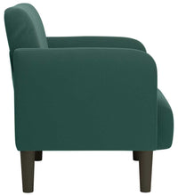 Sessel mit Armlehnen Dunkelgrün 54 cm Samt