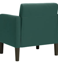 Sessel mit Armlehnen Dunkelgrün 54 cm Samt