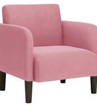 Sessel mit Armlehnen Rosa 54 cm Samt