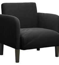 Sessel mit Armlehnen Schwarz 54 cm Samt