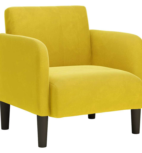 Sessel mit Armlehnen Gelb 54 cm Samt