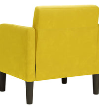 Sessel mit Armlehnen Gelb 54 cm Samt