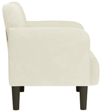 Sessel mit Armlehnen Creme 54 cm Samt