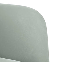 Zweisitzer-Sofa Hellgrau 109 cm Samt