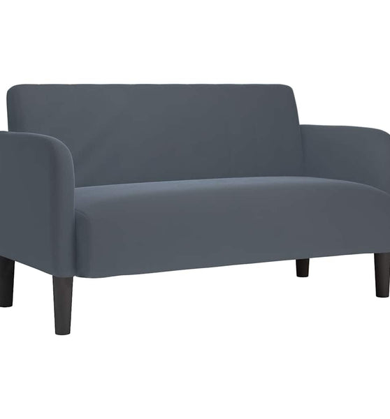 Zweisitzer-Sofa Dunkelgrau 109 cm Samt