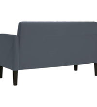 Zweisitzer-Sofa Dunkelgrau 109 cm Samt