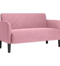 Zweisitzer-Sofa Rosa 109 cm Samt