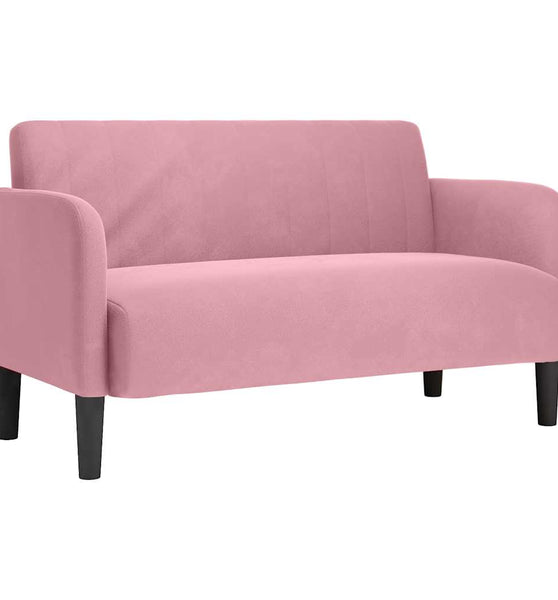 Zweisitzer-Sofa Rosa 109 cm Samt