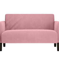 Zweisitzer-Sofa Rosa 109 cm Samt