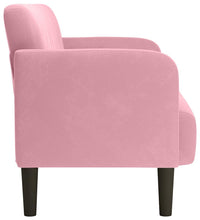 Zweisitzer-Sofa Rosa 109 cm Samt