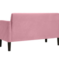 Zweisitzer-Sofa Rosa 109 cm Samt