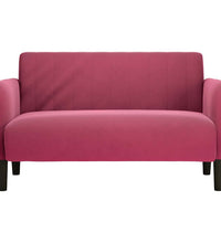 Zweisitzer-Sofa Weinrot 109 cm Samt