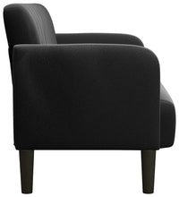 Zweisitzer-Sofa Schwarz 109 cm Samt