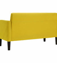 Zweisitzer-Sofa Gelb 109 cm Samt