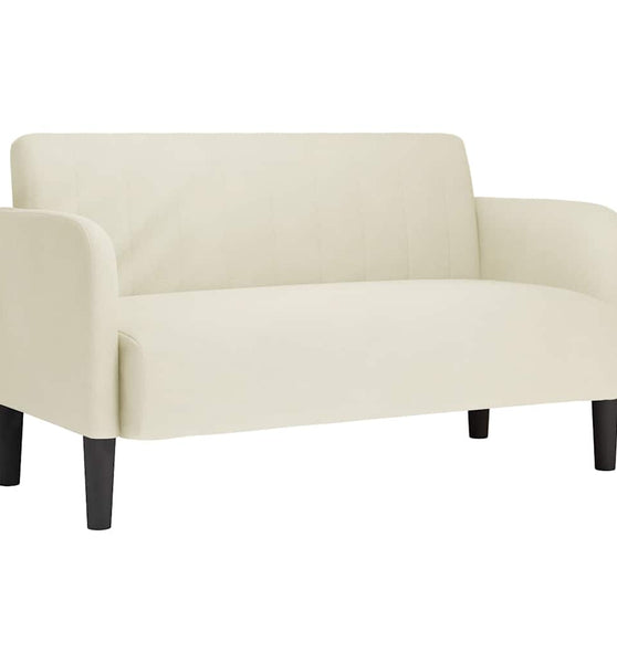 Zweisitzer-Sofa Creme 109 cm Samt