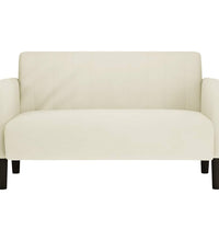 Zweisitzer-Sofa Creme 109 cm Samt