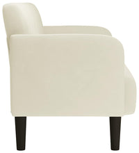 Zweisitzer-Sofa Creme 109 cm Samt