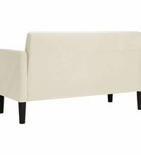 Zweisitzer-Sofa Creme 109 cm Samt
