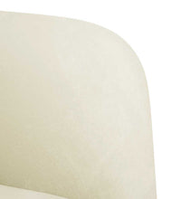 Zweisitzer-Sofa Creme 109 cm Samt