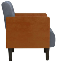 Sessel mit Armlehnen Dunkelgrau 55 cm Samt